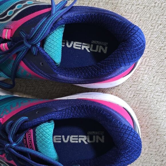 Saucony Guide 10 S10350-3 Teal Pink Blue Athletic Running Shoes - Size 8.5 - Picture 2 of 13